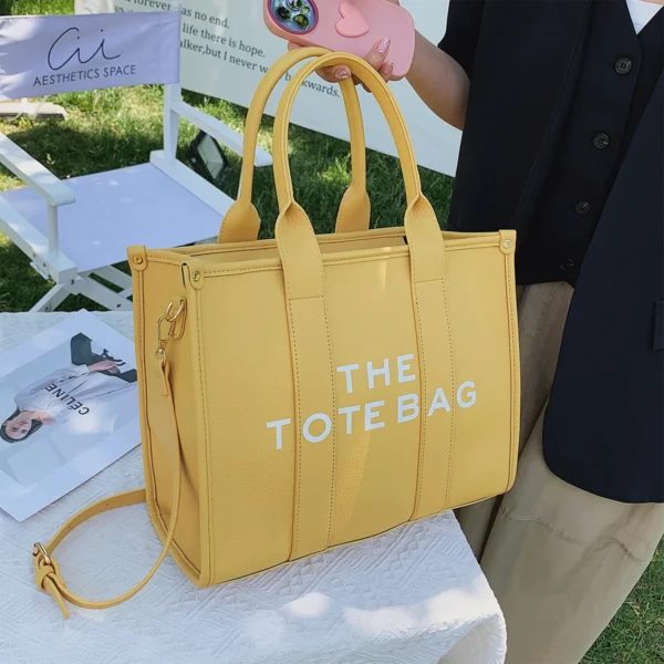 Luxury Designer Bag Tote Women Handbags Letter Shoulder Bags Brands Soft PU Shopper Purses Crossbody Bags for Women Clutch - Image 2
