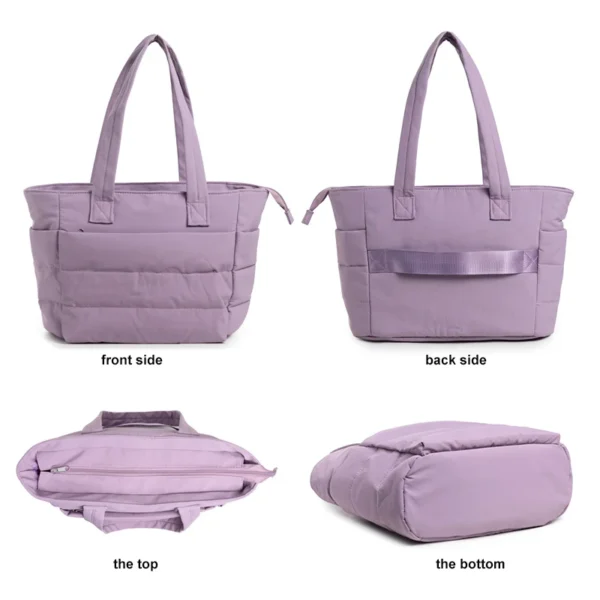 Stylish Women’s Tote Bag, Lightweight Fluffy Materials Handbag, Perfect for Travel, Work, Beach Outings, Gym Sessions - Image 2