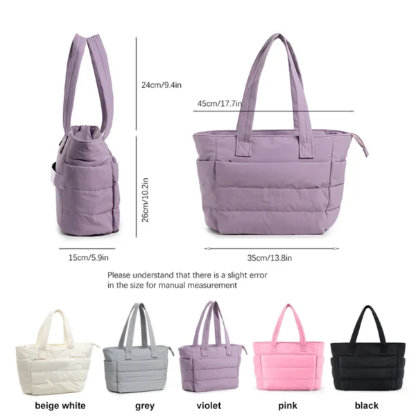 Stylish Women’s Tote Bag, Lightweight Fluffy Materials Handbag, Perfect for Travel, Work, Beach Outings, Gym Sessions - Image 6